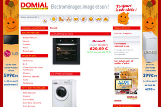 Aperçu visuel du site http://www.domial-electromenager.fr