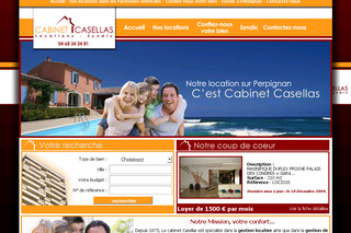 Aperçu visuel du site http://www.casellas.fr