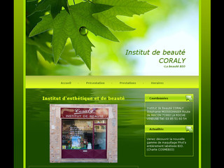 Aperçu visuel du site http://www.institut-coraly.fr