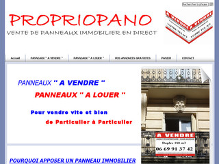 Propriopanneau.com - Panneaux immobiliers pour les particuliers propriétaires