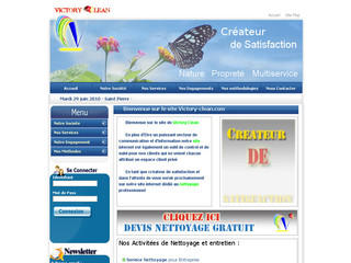 Aperçu visuel du site http://www.victory-clean.com