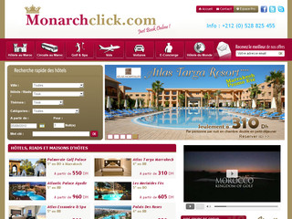 Aperçu visuel du site http://www.monarchclick.com