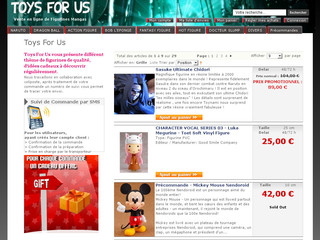 Aperçu visuel du site http://www.toys4us.fr