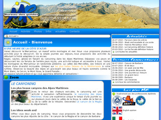 Aperçu visuel du site http://www.mercantour-roya.com