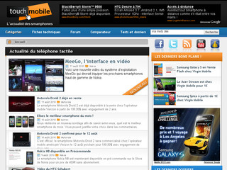 Aperçu visuel du site http://www.touchmobile.fr