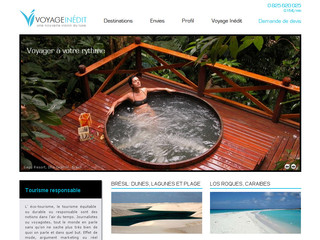 Aperçu visuel du site http://www.voyageinedit.com