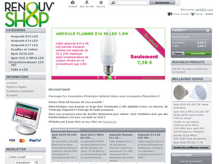 Aperçu visuel du site http://www.renouv-shop.fr