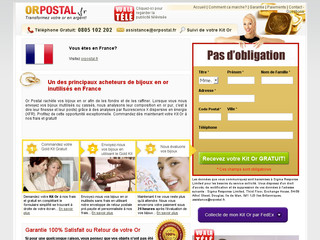 Orpostal transforme votre or en argent - Orpostal.fr
