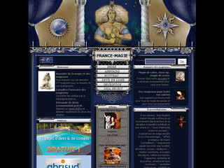 Aperçu visuel du site http://www.france-magie.com