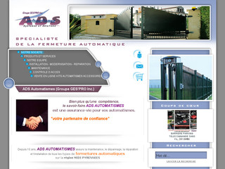 Aperçu visuel du site http://www.ads-automatismes.fr