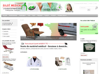Aperçu visuel du site http://www.boutique-materiel-medical.com