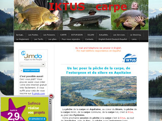 Aperçu visuel du site http://www.iktus-carpe.jimdo.com