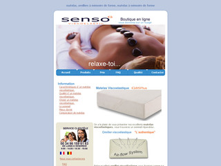 Senso-g.com - Matelas, oreillers mousse à mémoire de forme