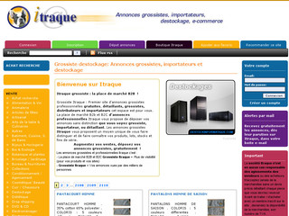 Aperçu visuel du site http://www.itraque.fr