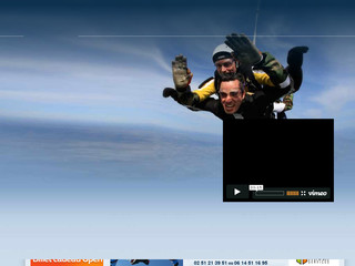 Aperçu visuel du site http://www.parachutisme-vendee.com