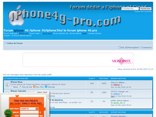 Le forum iPhone 4g , iphonement votre - Iphone4g-pro.com