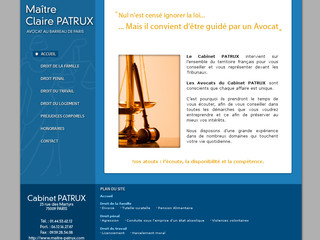 Aperçu visuel du site http://www.cabinet-patrux.com