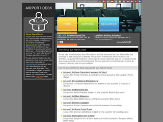 Airport Desk - Informations concernant les principaux aéroports du monde