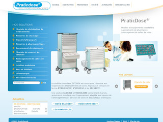 Aperçu visuel du site http://www.praticdose.fr