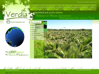 Aperçu visuel du site http://www.verdia.ma