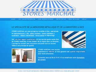 Aperçu visuel du site http://www.stores-marchal.fr