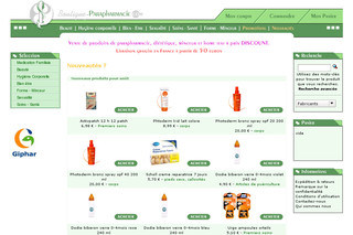 Aperçu visuel du site http://www.boutique-parapharmacie.com