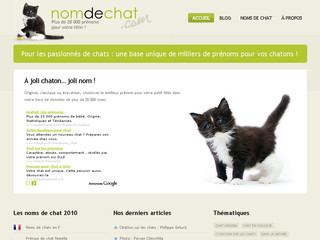 Un nom pour votre chaton avec Nom-de-chat.com