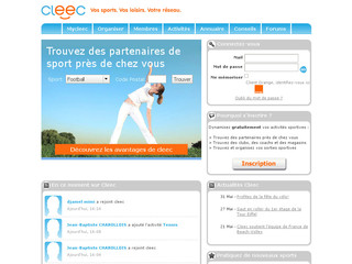 Aperçu visuel du site http://www.cleec.com