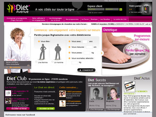 Aperçu visuel du site http://www.diet-avenue.com