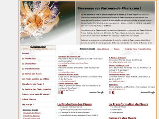 Aperçu visuel du site http://www.parcours-de-fleurs.com
