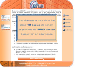 Aperçu visuel du site http://www.estiim.com
