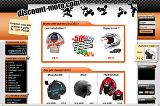 Aperçu visuel du site http://www.discount-moto.com