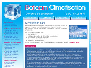 Aperçu visuel du site http://www.climatisation-paris.com