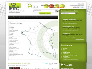 Aperçu visuel du site http://www.trouverunpro.fr