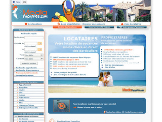 MediaVacances.com : site de locations de vacances entre particuliers