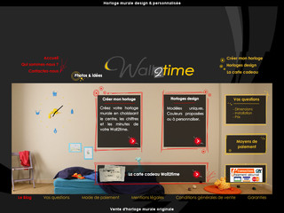 Aperçu visuel du site http://www.horloge-wall2time.fr/