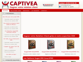 Aperçu visuel du site http://www.captivea.fr