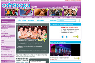 Aperçu visuel du site http://www.cordocou.com
