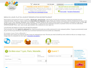 Aperçu visuel du site http://www.directoresto.fr