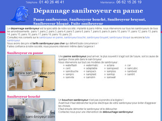 Dépannage sanibroyeur en panne - Sani-broyeur.com