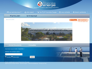 Aperçu visuel du site http://www.financiere-energie.fr