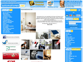 Aperçu visuel du site http://www.automatismes.net