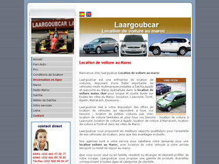 Aperçu visuel du site http://www.laargoubcar.com