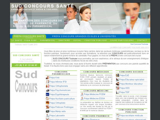 Aperçu visuel du site http://www.prepa-medecine-pharmacie.com
