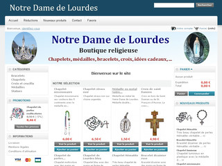 Aperçu visuel du site http://www.notre-dame-de-lourdes.net/