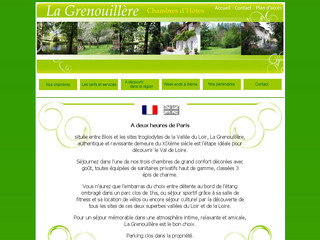 Aperçu visuel du site http://www.chambres-lagrenouillere.com