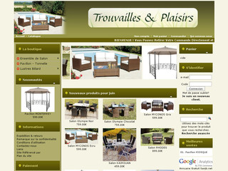 Aperçu visuel du site http://www.trouvaillesetplaisirs.com
