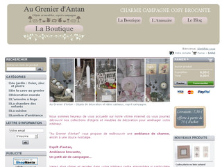 Aperçu visuel du site http://www.augrenierdantan.fr