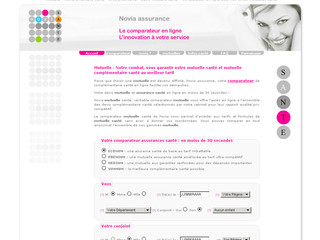 Aperçu visuel du site http://www.novia-sante.fr