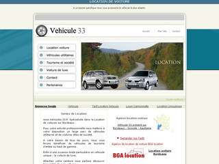 Aperçu visuel du site http://www.vehicule-33.fr